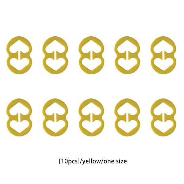 1/2/3/5 10 stk Dame BH Stropp Klips Erstatning Jenter Damer Yellow 5PCS