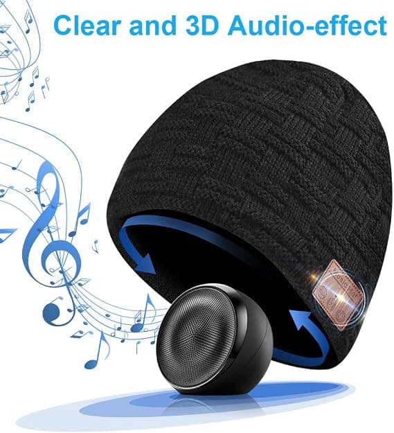 Gaver til mænd Bluetooth Beanie – Musikalske gaver Tech Gadgets