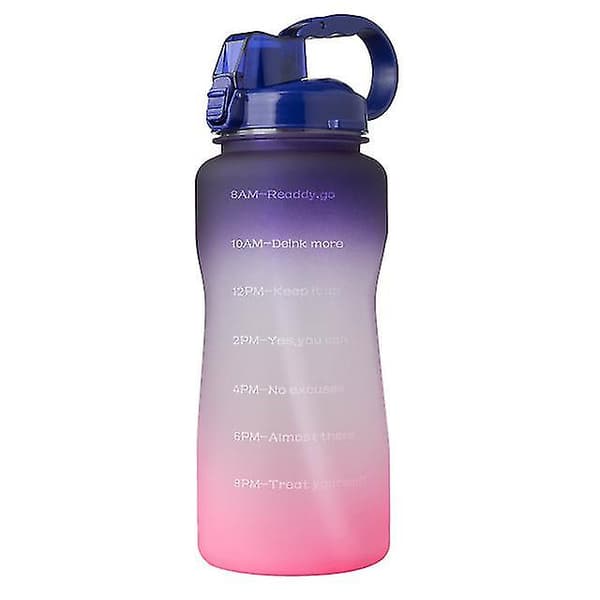 Lohill 2000ml utomhusvattenflaska med tidsmarkör style4