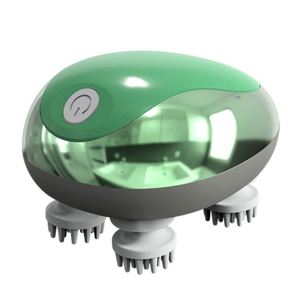 2 växlar Mini Hårbottenmassagemaskin Trådlös torr och våt bärbar massageapparat för badrum Green