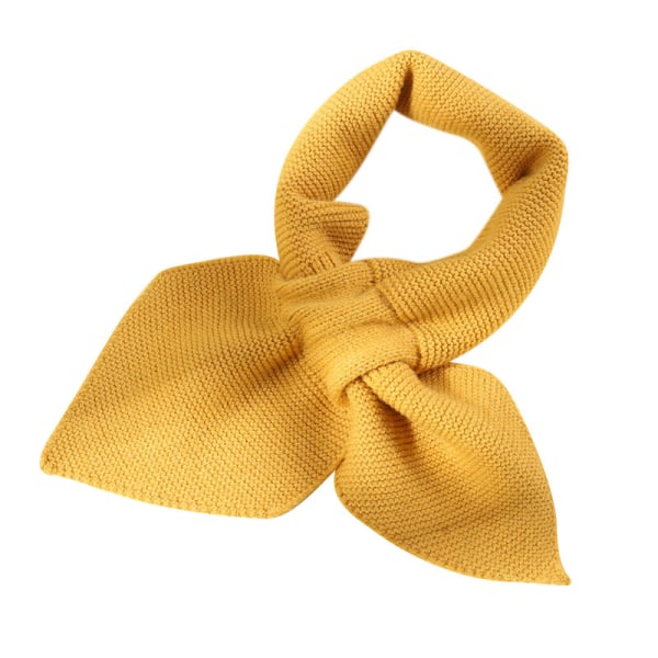 Kvinner Casual Cross Holder Varme Stropper Sjal Dame Høst Vinter Skjerf (gul