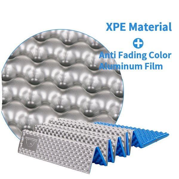 420g Bärbar Camping Pad Folding Thicken Single Matt tält