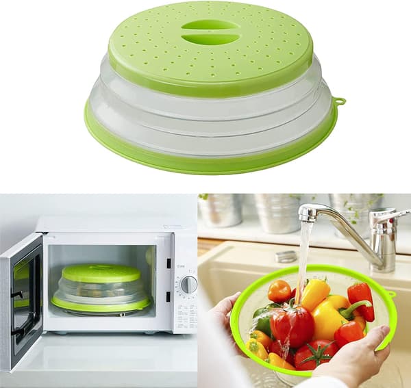 Mikrobølgeovn sammenleggbart lokk, 2 deler sammenleggbart Microwave Co