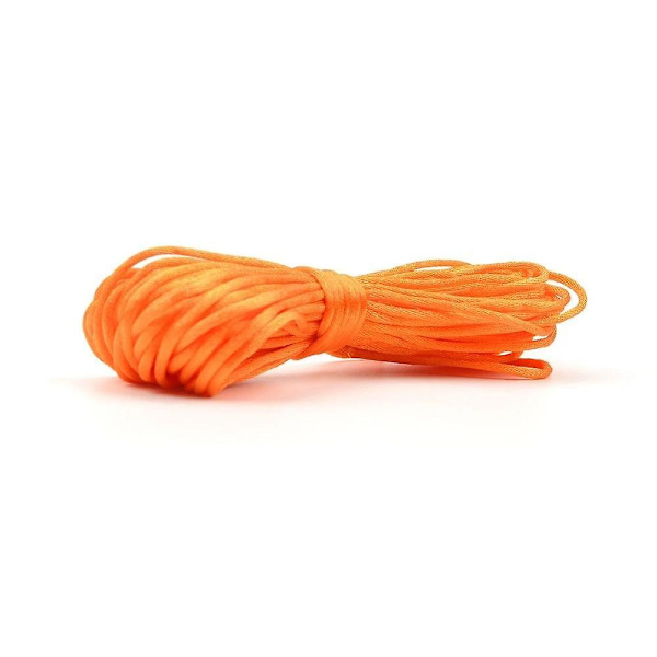 Nylon til fremstilling af halskæder til tænder Satinsnore Sutteklips kæde orange