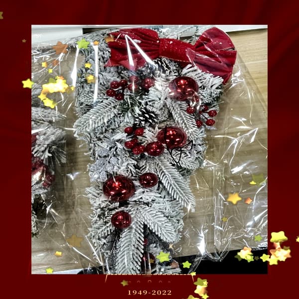 Jul flokkende krans rottingheng TREE-45CM TREE-45CM Tree-45cm