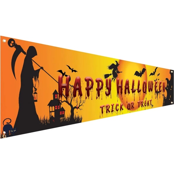 Halloween dekorationer, stor halloween tyg banner för inomhus utomhus bar butik dekoration, för Halloween foto monter bakgrund affisch dekoration