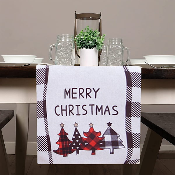 Julebordsløber Merry Christmas Kommode Tørklæde style 2
