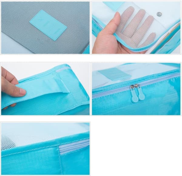 6-pack resväska Organizer Resekläder (rosa) rose