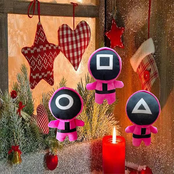 3-pack spel Tv Maskerad man fylld plyschdocka
