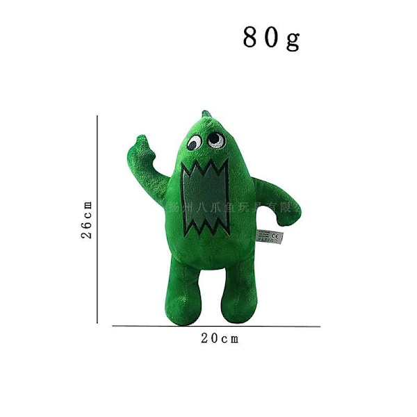 Bambuinen puutarhanukke Monsteri Pehmolelu Lapsinukke #5