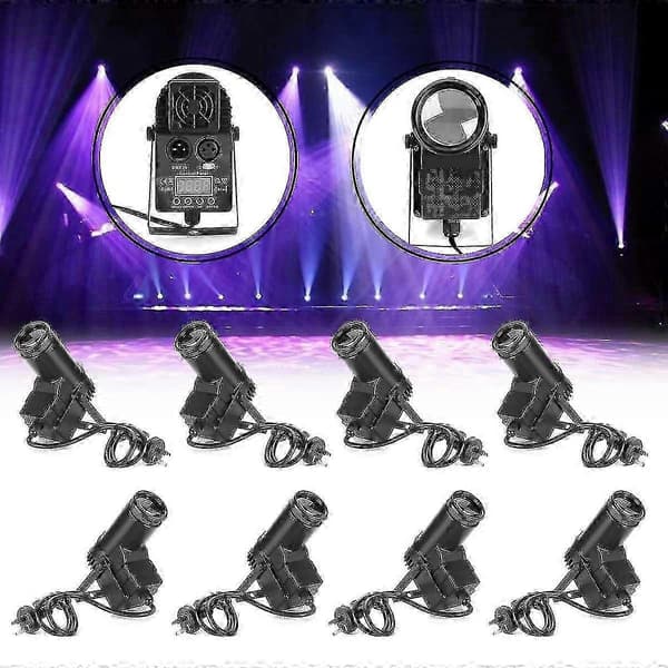 30w Led Scenelys Dmx512 Pinspot Strålekaster 6ch Ac110-240v