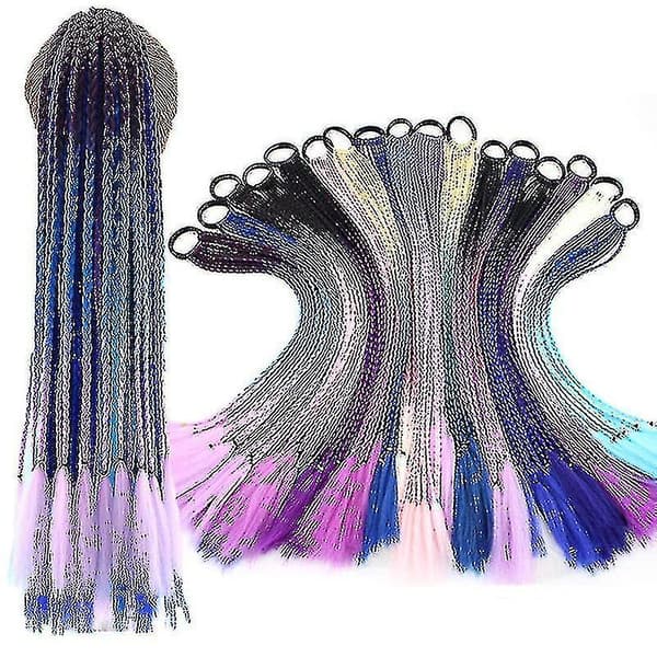 Barn Twist Braid Rope Hästsvans Hårprydnad Tjejhår 12st