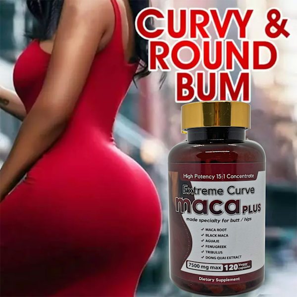 Maca Capsules Ultimate Maca Buttock Butt Enhancement Pills 120 Capsules-M