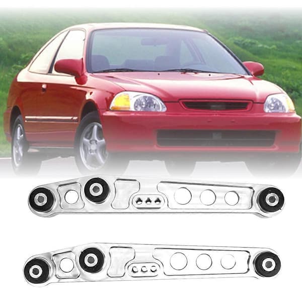 Bakre nedre kontrollarmar Subframe Brace Kit för Honda Civic 92-95 (Silver)