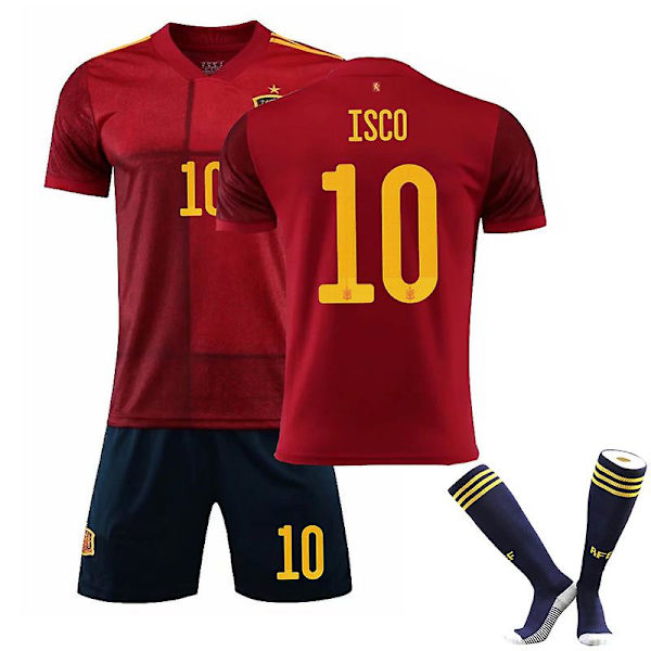 Espanja Jalkapallo Pelipaita Setit Lapsille/Nuorille ISCO 10 ISCO 10 home XS
