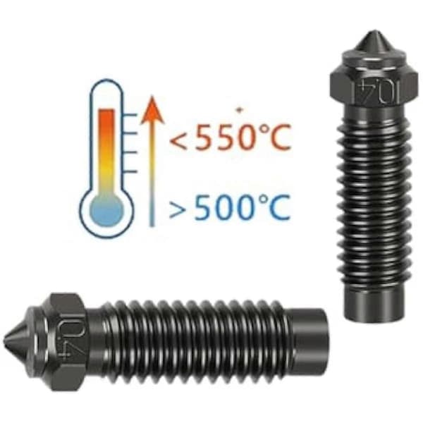 3D-skriver ekstruder Hotend-dyser Kit Herdede ståldyser, høy temperatur for Neptune 4 Plus/4 Max