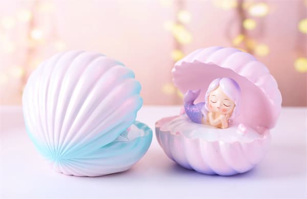 Shell Pearl nattlampe sengegavl Nattlys Soverom Shell Tåke Nig