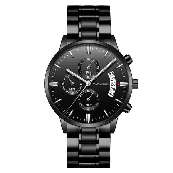 Quartz ur herreur chronograph vandtæt analog armbåndsur