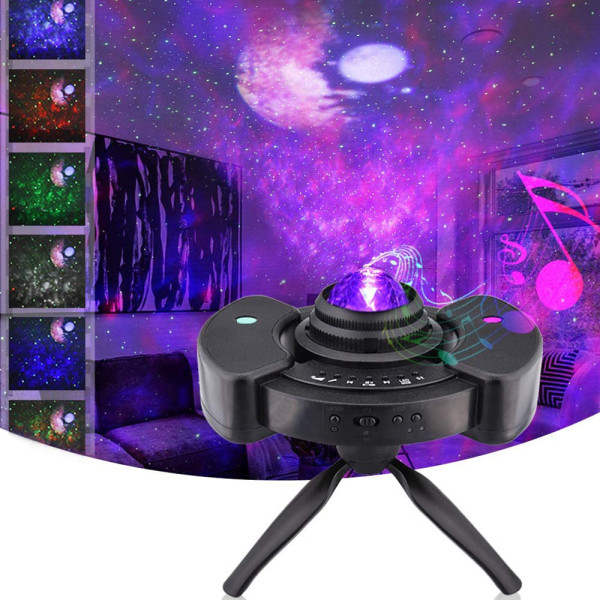 4 i 1 LED natlysprojektor