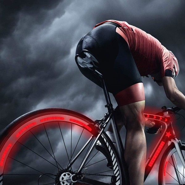 Cykelreflexer, Cykelklistermärken Reflekterande klistermärken, 42 delar Cykelklistermärken Reflextejp, Reflexklistermärken Kläder,röd