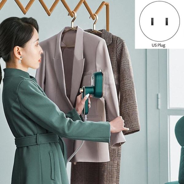 Mini dampstrygejern Håndholdt våd og tør dobbelt varm dampgenerator Bærbar Garment Steamer Home Trave
