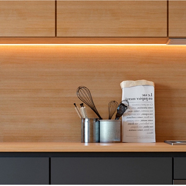 1M/2M/3M/4M/5M LED-lysstripe Nattlys 1MWHITE HVIT