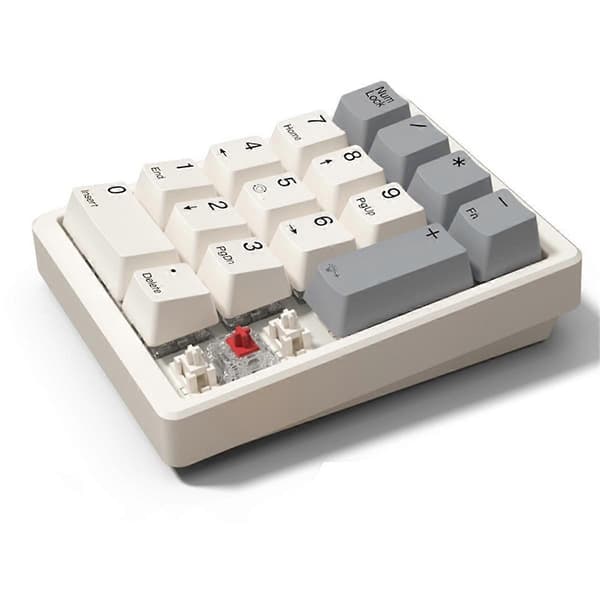 17 tangenter typ C trådbunden numerisk knappsats mekanisk numerisk knappsats Numpad Gaming Mini tangentbord programmeringsknappsatser röd axel