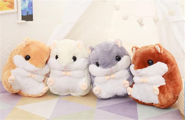 Plys hamster krammedyr legetøj 24,6 cm