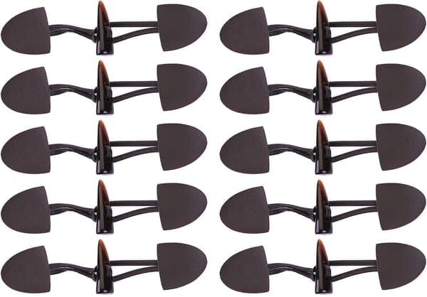 10 sett horn PU-skinnkneppefester for kåpejakke D