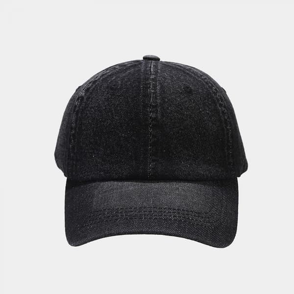 Musta baseball-lippalakki Unisex Säädettävä