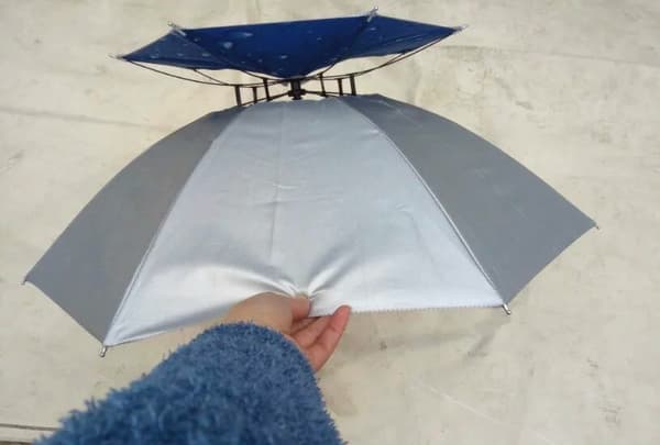 2 stk. håndfri paraplyhat, fiske-hovedparaply, havearbejde, vandretur