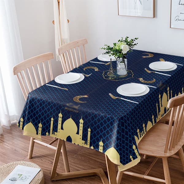 Firkantet duk 137*137 cm (blå)