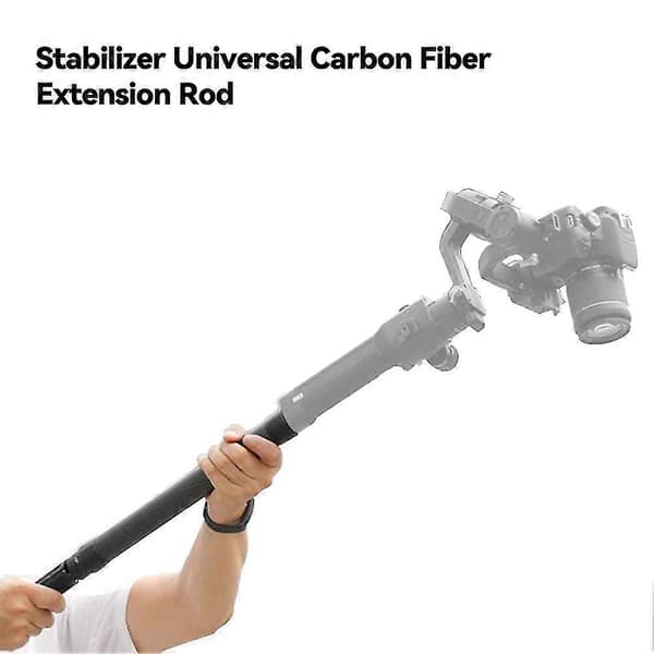 Professionell Förlängningsstav i Kolfiber 1/4 tums Gänga Stabiliseringsstång Monopod För S Vimble 2 Smoo