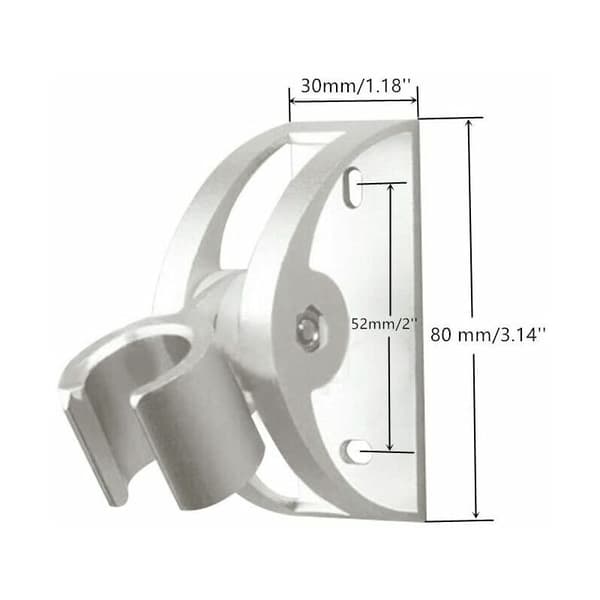Drejelig Bruseslangeholder Aluminium DIY Badeværelse Solid Bruseslangeholder