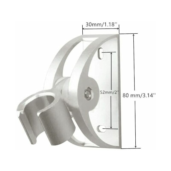 Roterande duschhållare Aluminium DIY Badrum Solid duschhuvud Ho