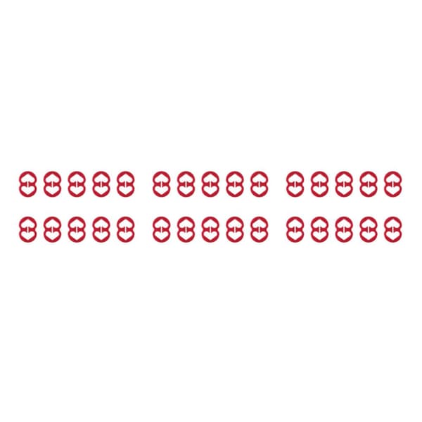1/2/3/5 10 stk Dame BH Stropp Klips Erstatning Jenter Damer Red 3PCS