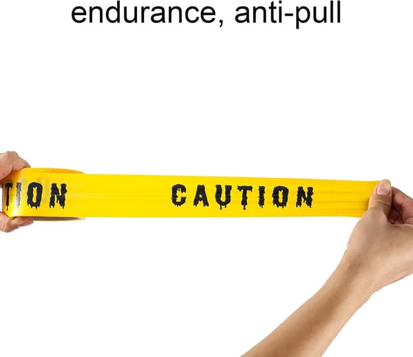 Halloween Caution Tape - Varning Fara - Arbetsplats & festdekor