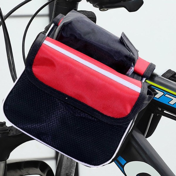 Cykelväskor Cykelram Framrörsväska Cykelväska med två sidor-Cykelstyrväska Cykelramväska Cykeltillbehör Blue
