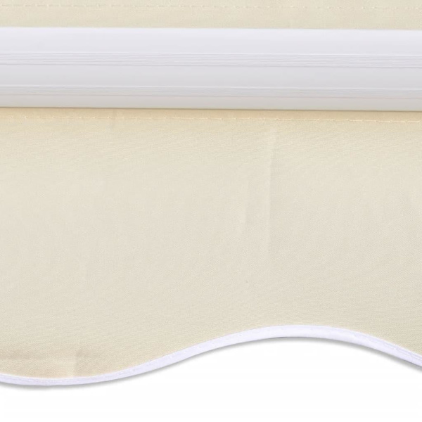 vidaXL Markisduk gräddvit 350x250 cm Creme