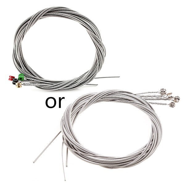 4 strenge elektrisk basstreng, 0,4 mm-1,0 mm rustfrit stål elektrisk bas strengeinstrument bas DIY Reparation basdele 5