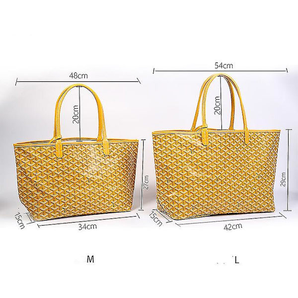 Väska Stor kapacitet Tygväska Moderväska Handväska Presenter Black and Yellow L