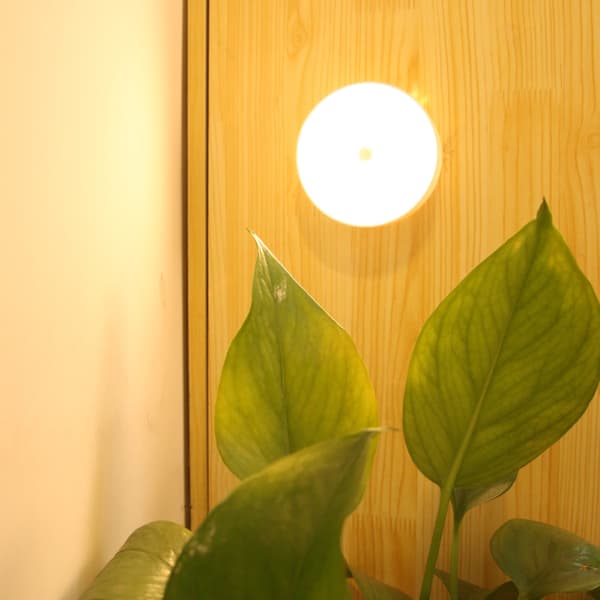 2st trådlöst induktionsljus LED sovrumsgarderob Nattljus Warm 2Pcs