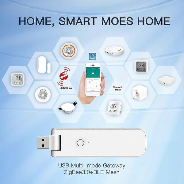 Tuya Zigbee 3.0 Hub Trådløs Multi Mode Bridge For Automatisering Via Smart Life Fungerer