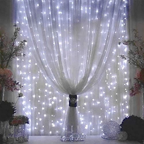300 LED Gardinlys, USB Vinduslys, 3m x 3m 8 Moduser Fjernkontroll