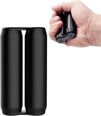 Bærbar Fidget-leke for voksne (svart), håndflaterulle, Fidget-rulle