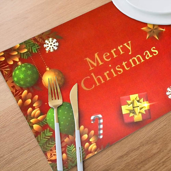 Waschbares Weihnachts-Tischset, Weihnachts-Tischset,