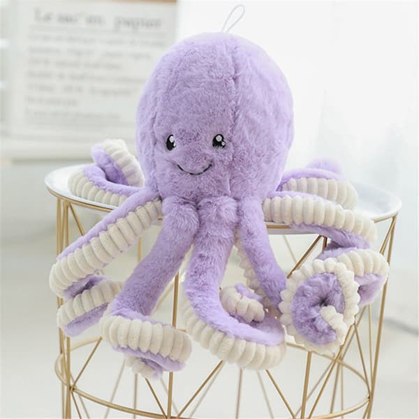 Ocean Octopus Plyslegetøj BLÅ 18CM 18CM blå white 18cm-18cm