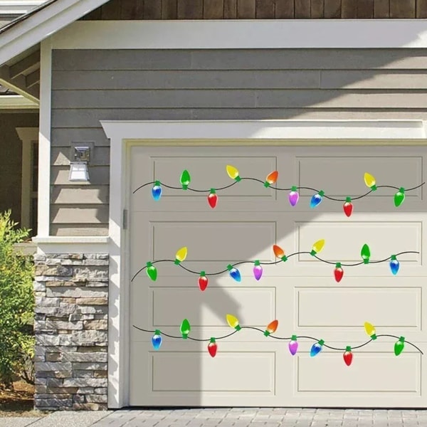 Magnetiske klistremerker Bilmagneter Julenissen Glødelamper reflekterende klistremerker Santa Claus