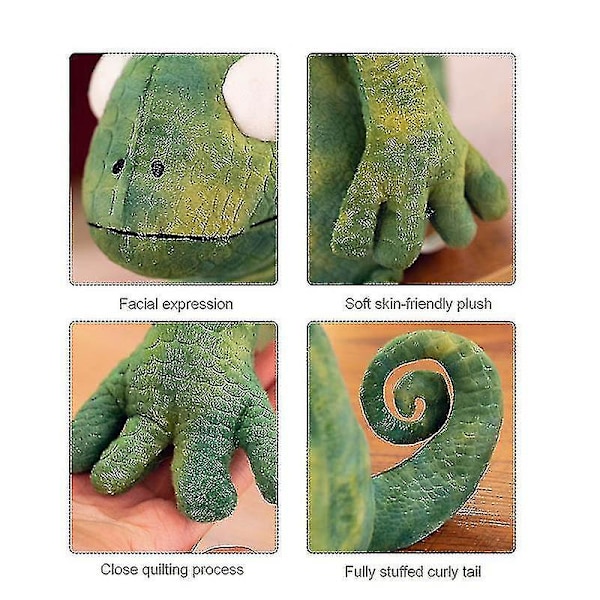 35 cm simulerad kameleontödla docka mjuk plysch fylld leksak mångsidig kudde A Green 50cm