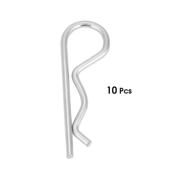 10 kpl B-tyypin sokkatapit, sinkitty, pidätintapit, jousitapit, hiustapit (3,5*75mm)